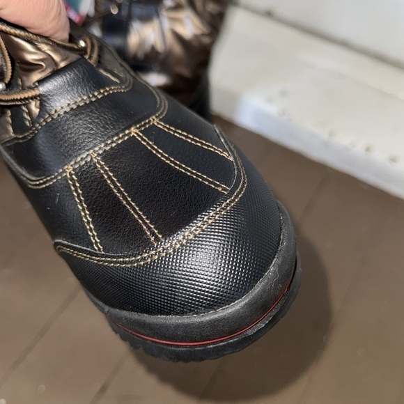 Cougar winter boots snow tall NEW pull on waterproof warm brown copper black - Picture 4 of 6